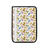 Teddy Bear Pattern Print Design 01 Car Seat Belt Cover