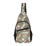 Monkey tropical leaves background All Over Print Chest Bag