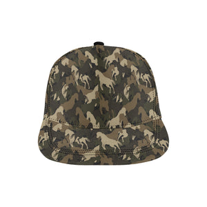 Horse Camouflage Pattern All Over Print Snapback Cap