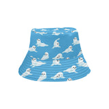 Cute sea lion seal pattern background Unisex Bucket Hat