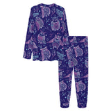 Cute owls pattern boho style ornament Women's All Over Print Pajama Set