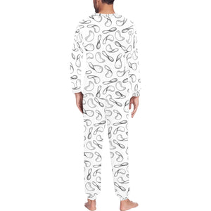 Potato Chips Pattern Print Design 04 Men's All Over Print Pajama