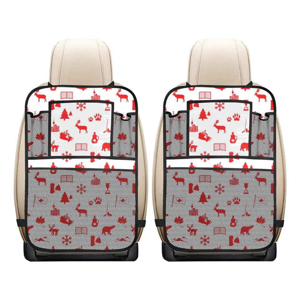 Canada Pattern Print Design 04 Car Seat Back Organizer