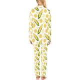 Corn Pattern Print Design 05 Women's Long Pajama Set