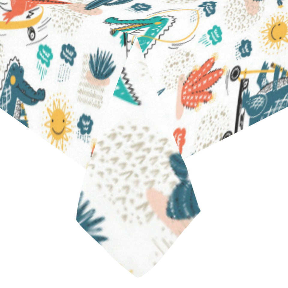 Cute Crocodile Pattern Tablecloth