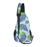 Watercolor grape pattern All Over Print Chest Bag