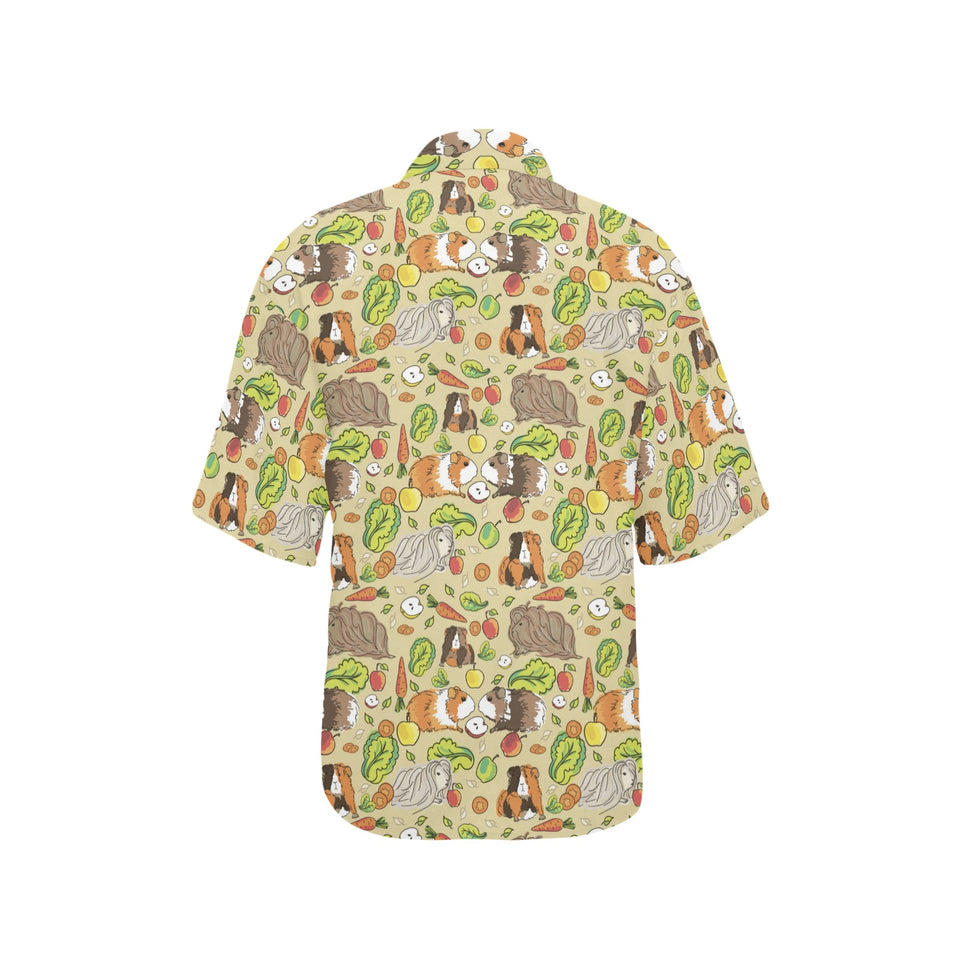 Guinea Pig Pattern Print Design 04 Women's All Over Print Hawaiian Shirt