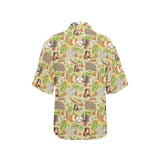 Guinea Pig Pattern Print Design 04 Women's All Over Print Hawaiian Shirt