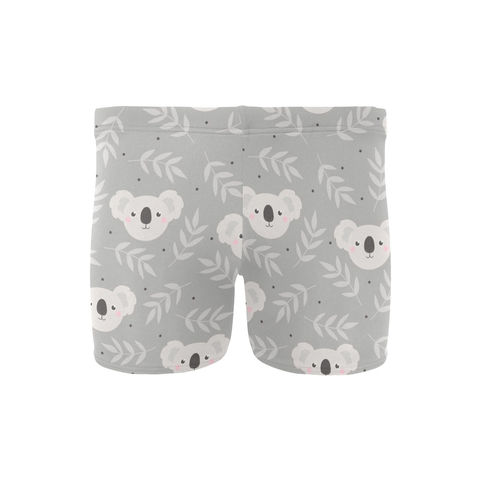 Cute koala leaves pattern Men's Swimming Trunks