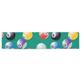 Billiard Ball Pattern Print Design 01 Table Runner