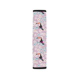 Beautiful toucan flower leaves Car Seat Belt Cover