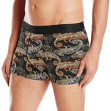Chameleon lizard tropical leaves palm tree Men's All Over Print Boxer Briefs Men's Underwear