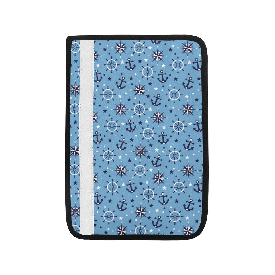 Anchors rudder compass star nautical pattern Car Seat Belt Cover