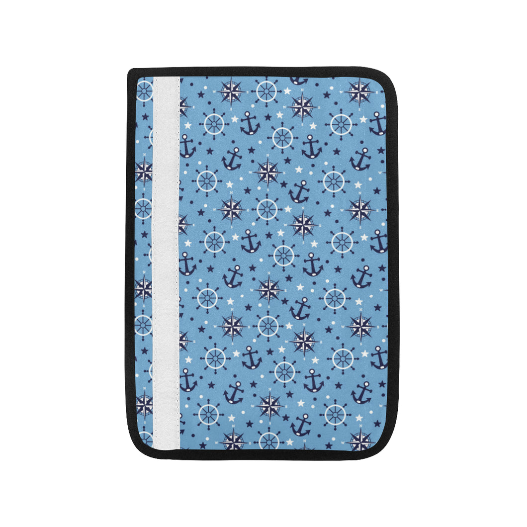 Anchors rudder compass star nautical pattern Car Seat Belt Cover