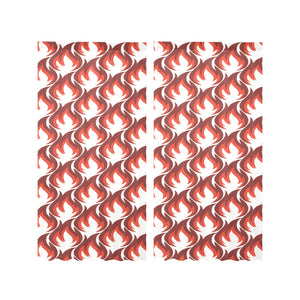 Fire flame symbol design pattern Gauze Curtain