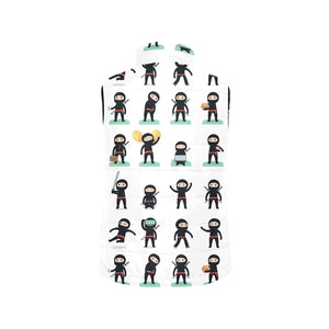 Cute ninja katana sword pattern Men's Padded Vest