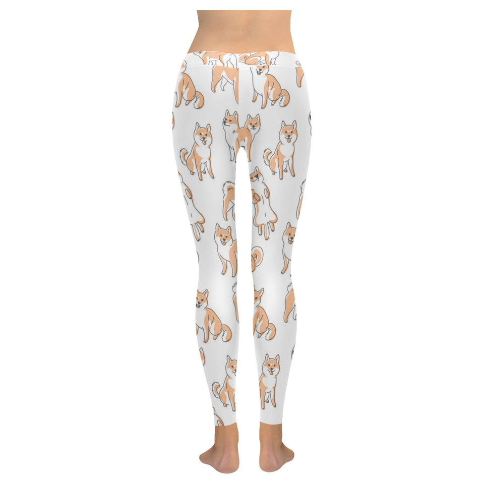 shiba inu dog pattern Women's Legging Fulfilled In US