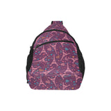 Eiffel Tower Heart Pattern Print Design 04 All Over Print Chest Bag