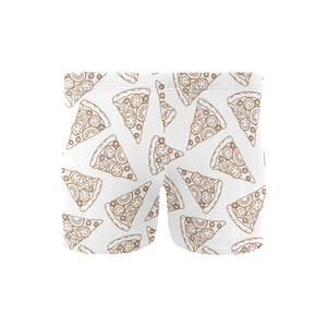Hand drawn pizza pattern Men's Swimming Trunks