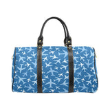 Airplane pattern in the sky Travel Bag