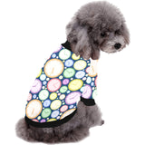 Colorful clock background All Over Print Pet Dog Round Neck Fuzzy Shirt