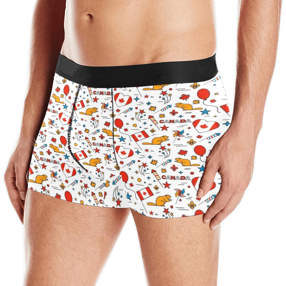 Canada Pattern Print Design 03 Men's All Over Print Boxer Briefs Men's Underwear