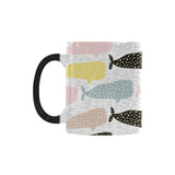 Whale dot pattern Morphing Mug Heat Changing Mug