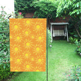 Sun orange background House Flag Garden Flag