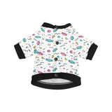 Candy design pattern All Over Print Pet Dog Round Neck Fuzzy Shirt