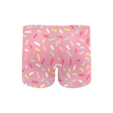 Pink donut glaze candy pattern Men's Swimming Trunks