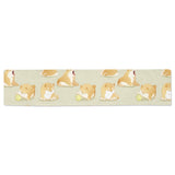 Cute fat shiba inu dog pattern Table Runner