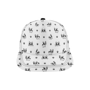 Cute french bulldog paw pattern All Over Print Snapback Cap