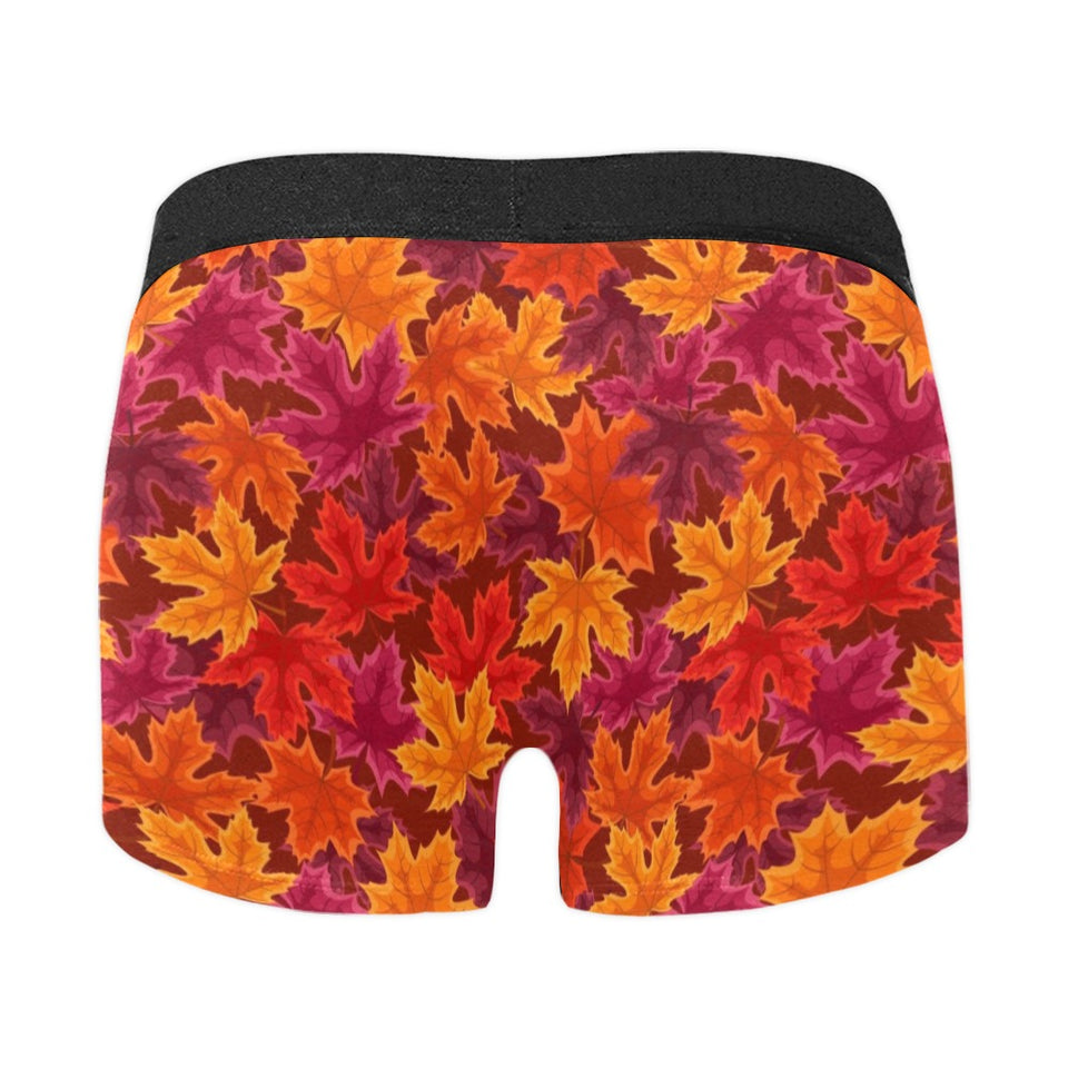 Autumn maple leaf pattern Men's All Over Print Boxer Briefs Men's Underwear