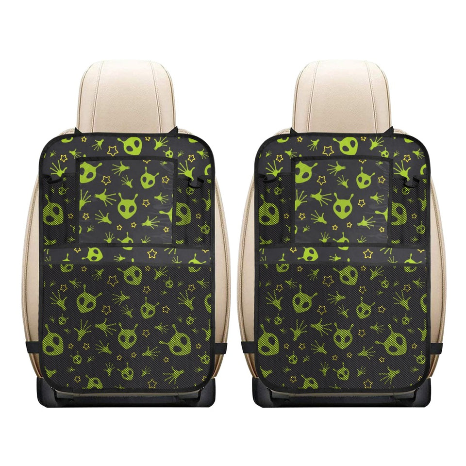 Alien Pattern Print Design 02 Car Seat Back Organizer