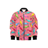 Colorful wrapped candy pattern Kids' Boys' Girls' Bomber Jacket