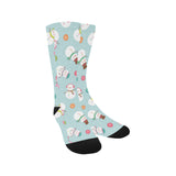 Cute snowman snowflake pattern Crew Socks