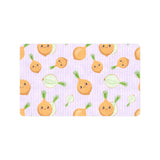 cute onions smiling faces purple background Doormat