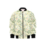 Hand drawn sea turtle fish pattern Kids' Boys' Girls' Bomber Jacket