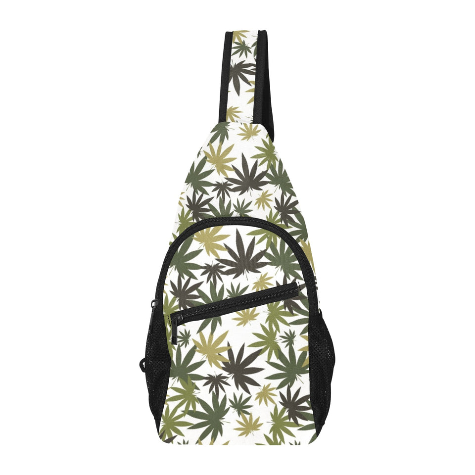 Canabis Marijuana Weed Pattern Print Design 05 All Over Print Chest Bag