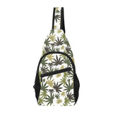 Canabis Marijuana Weed Pattern Print Design 05 All Over Print Chest Bag
