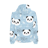 Cute panda pattern Men's Padded Hooded Jacket