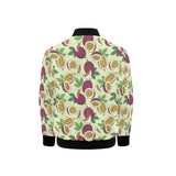 Paassion fruit pattern Kids' Boys' Girls' Bomber Jacket