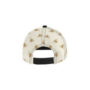 Bee honeycomb seamless design pattern All Over Print Snapback Cap