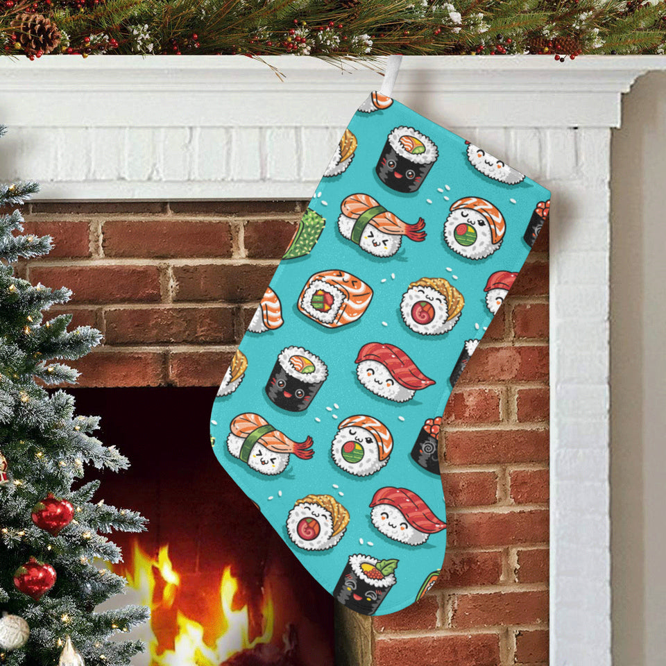 Cute sushi pattern Christmas Stocking