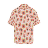 papaya leaves pattern Men's All Over Print Hawaiian Shirt