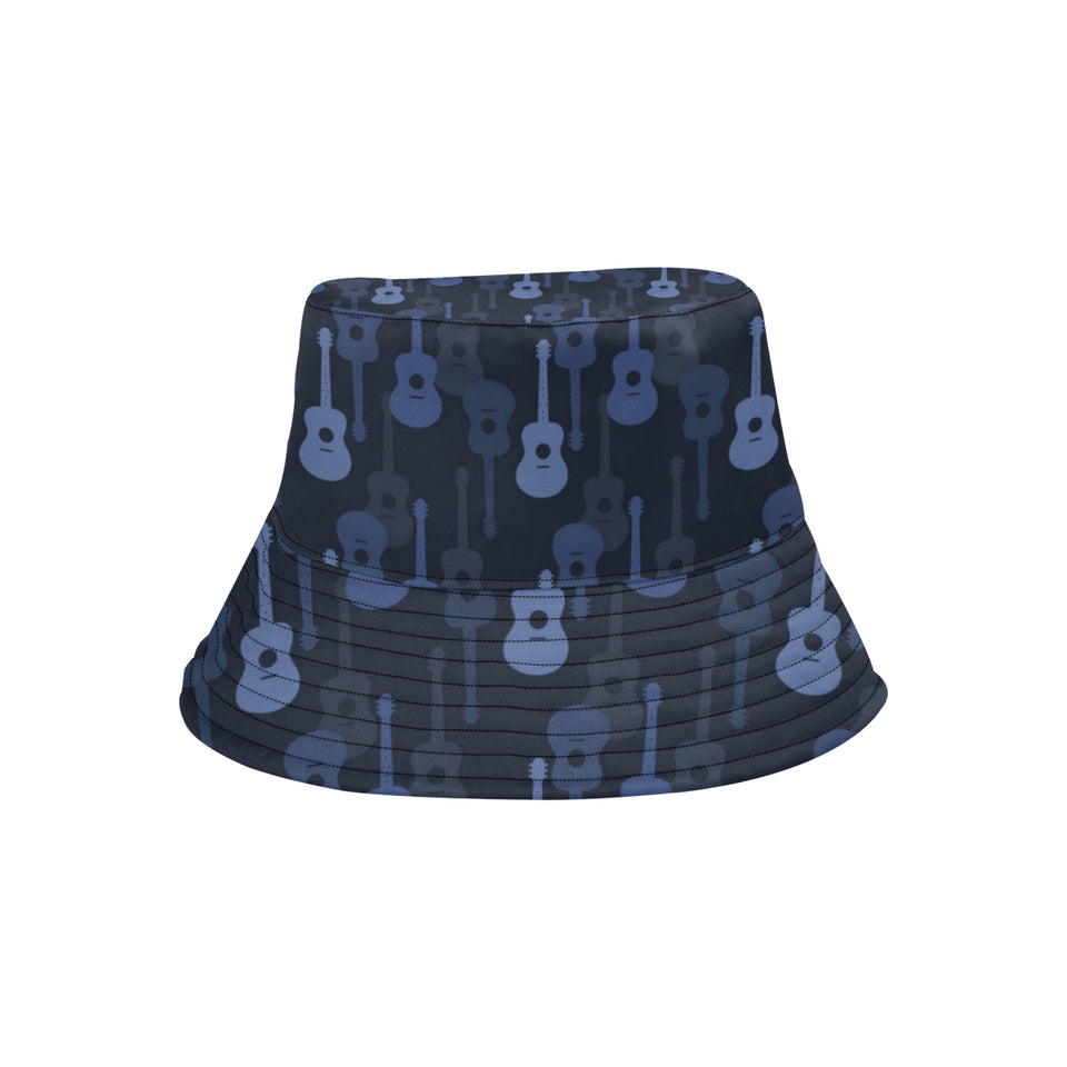 Blue Theme guitar pattern Unisex Bucket Hat