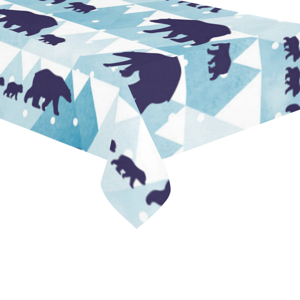 polar bear winter snow pattern Tablecloth