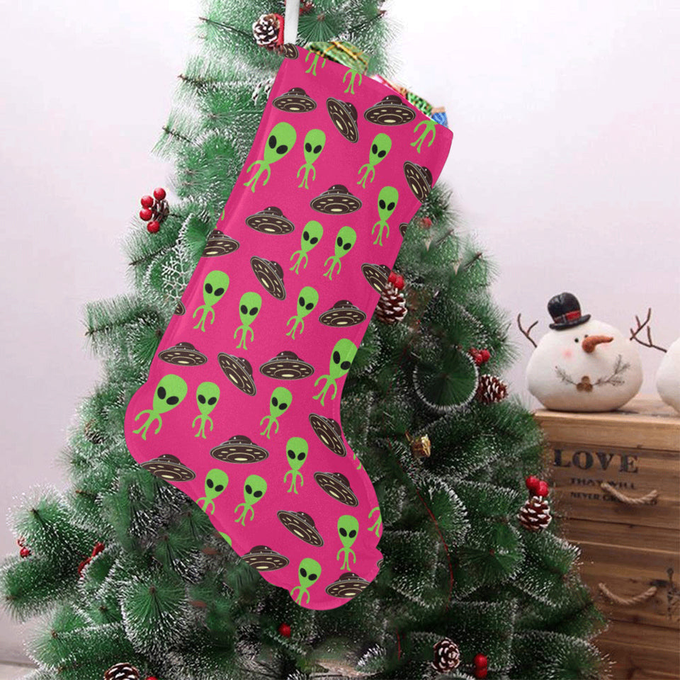 Alien Pattern Print Design 03 Christmas Stocking