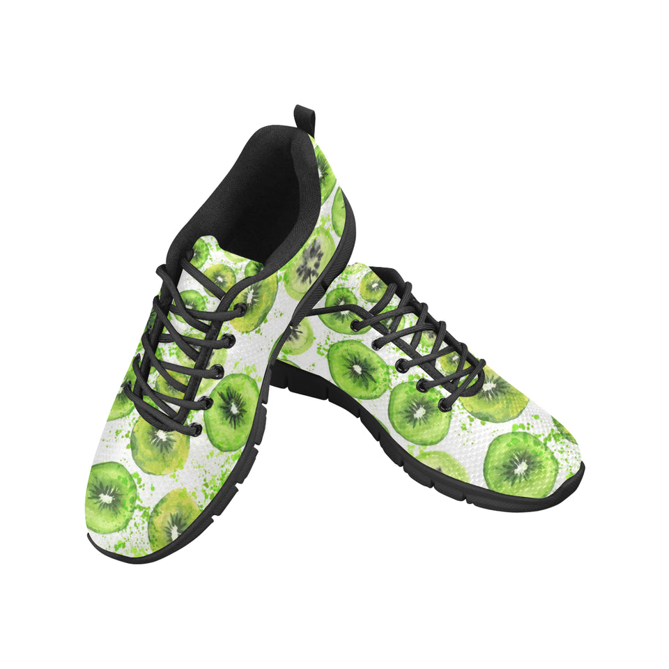 Watercolor kiwi pattern Women's Sneaker Shoes