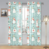 Cute snowman pattern Gauze Curtain